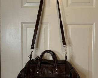 Leather Satchel Duffel Bag