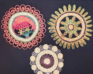 Vintage Woven Straw Trivets