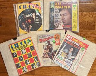Collection of Vintage Music Magazines: Circus, Hit Parader, and Hit Parader Yearbook
