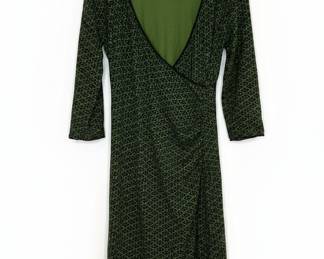 King Louie Green Geometric Dress