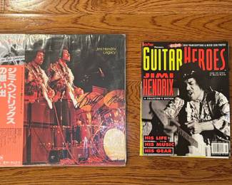 Jimi Hendrix Legacy Vinyl LP with Obi and Guitar Player Magazine