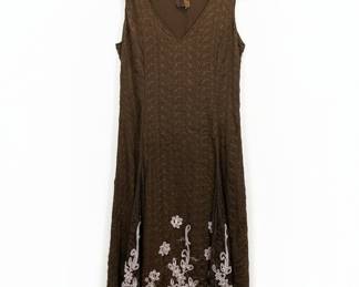 Vintage Embroidered Maxi Dress