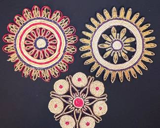 Vintage Woven Straw Trivets