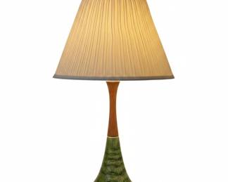 Mid-Century Modern Textured Ceramic Table Lamp