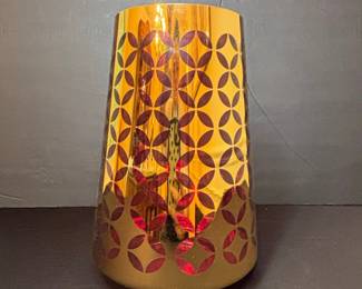 Mikasa Home Accents Gold Diamond Vase