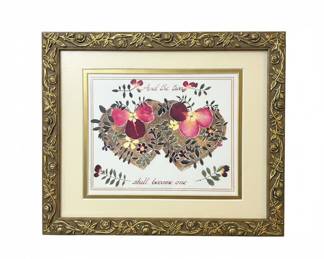 Pressed Flower Wedding Keepsake Art