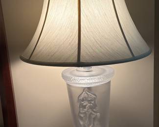 Lalique table lamp