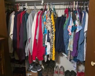 Upstairs - More clothes & shoes