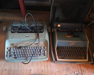 Upstairs in bonus area storage - IBM Typewriter, Capital studio typewriter