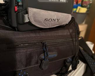 Sony camera case with camera