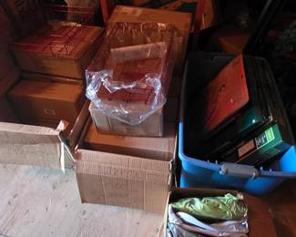 Upstairs in bonus area storage -,lots of miscellaneous items -some new!