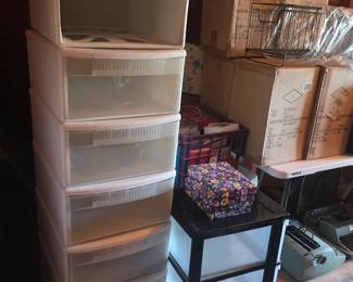 Upstairs in bonus area storage - storage items