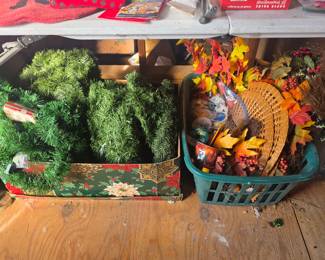 Upstairs in bonus area storage - Christmas & fall decor