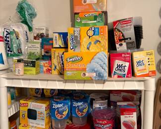 Glad bags, ziplock bags, Hefty plates & more