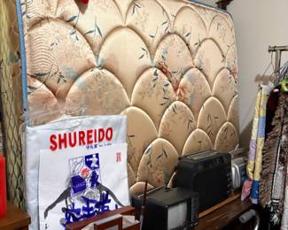 Mattress & box springs, small tv, & radios