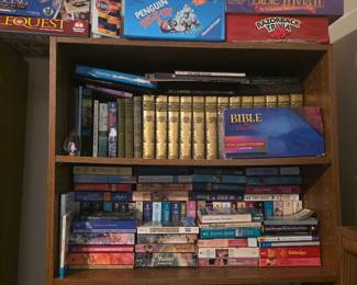 Upstairs - More books & games