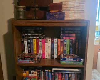 Upstairs - Bookcase with books & games