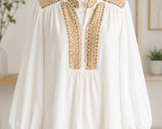 Zimmerman embroidered peasant-style blouse