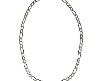 Heavy Sterling Silver Figaro Chain