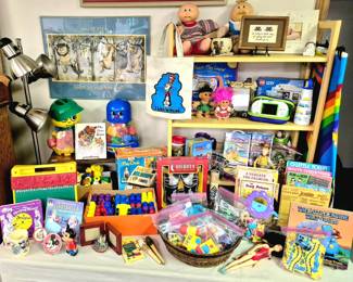 Much vintage and modern toys