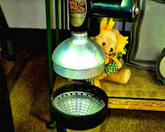 Vintage and modern kitchenware.