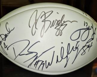 Autographed on the other side of the football