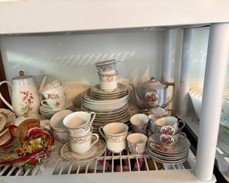Vintage tea sets. 