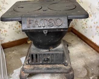 Old cast iron stove