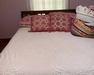 Beautiful  bedding and bed