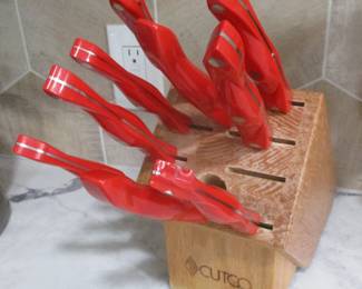 Red Cutco Knife Set