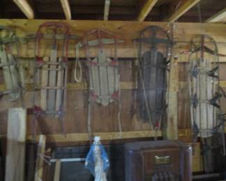 Old Snow Sleds