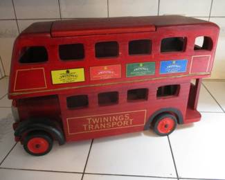 Wood Twinings Tea Caddy Bus