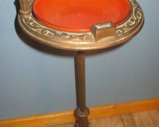 Vintage Standing Cast Iron Ash Tray