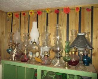Misc. Vintage Oils Lamps