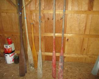 Vintage Boat Oars