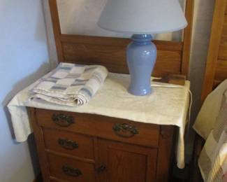 Antique Oak Wash Stand