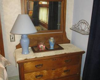 Victorian Oak Bedroom Dresser