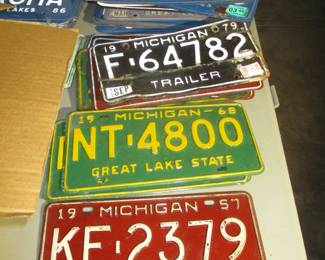 Vintage License Plates