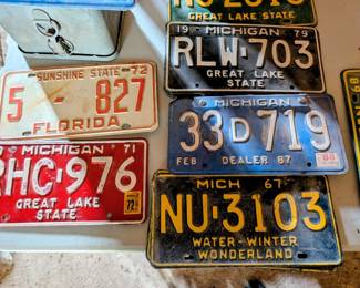 Vintage License Plates