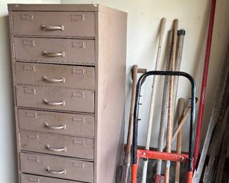 Industrial Mid Century 9-Drawer Cabinet Heavy Duty Steel - Drawers Work Great