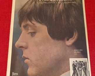 The Beatles “Michelle” Sheet Music from 1965