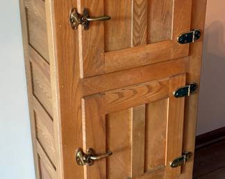 Antique Oak Ice Box by Sterling of Kansas City 