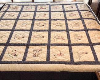 Vintage Schoolhouse Memory Quilt / School