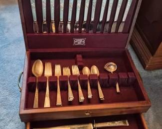 7 ReedBartonSterlingSilverFlatwareClassicRosePattern