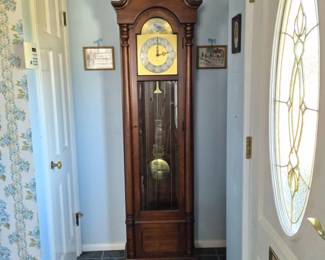 10 ColonialofZeelandGrandfatherClockBrassDialPendulum