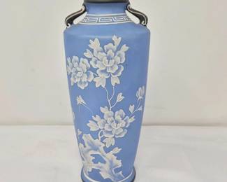 25 VintageNiponBlueMoriagePorcelainVase
