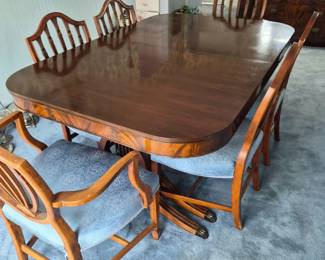 75 DuncanPhyfestyleMahoganyDiningTableChairs
