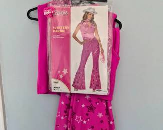 114 WesternBarbieTheMovieCostumeSmall46WithHatEarrings