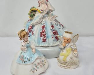 71 VintageCeramicPlanterFigurinesTrioJosefMore