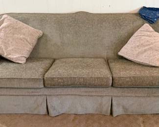 81 in. sofa with custom slipcovers, cushions